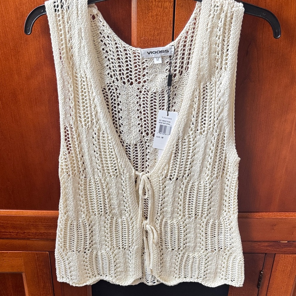 Vigoss Ivory Knit Tank Top